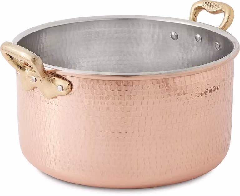 Casseruola alta in rame linea Luxury, diam. 28 cm