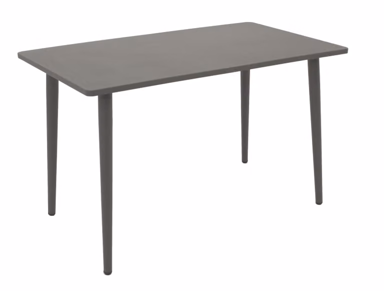 DEGAMO tavolo da pranzo da giardino DENVER 70x120cm, metallo grigio
