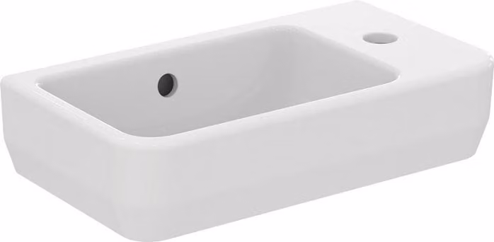 Ideal Standard i.Life S - Lavabo 450x250 mm, con sfioratore, foro per rubinetto a destra, bianco T458601