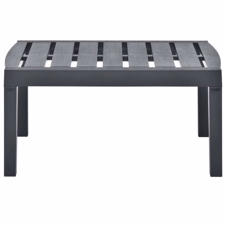 Tavolo da Giardino Antracite 78x55x38 cm in Plastica