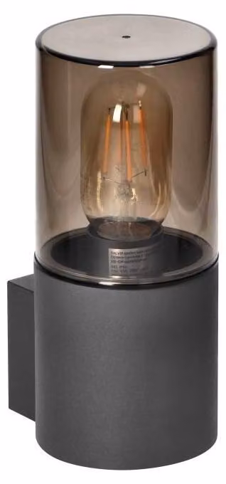ADVITI | Lampada Da Parete Esterna SALVIA E27 - Grigia - IP54 - Design Moderno - Impermeabile Ed Elegante