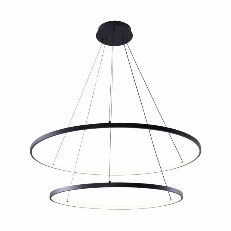 Lampadario a LED BRENO nero 60W 5100lm in alluminio, dimensioni: 150x80x80 cm, IP20, Zuma Line