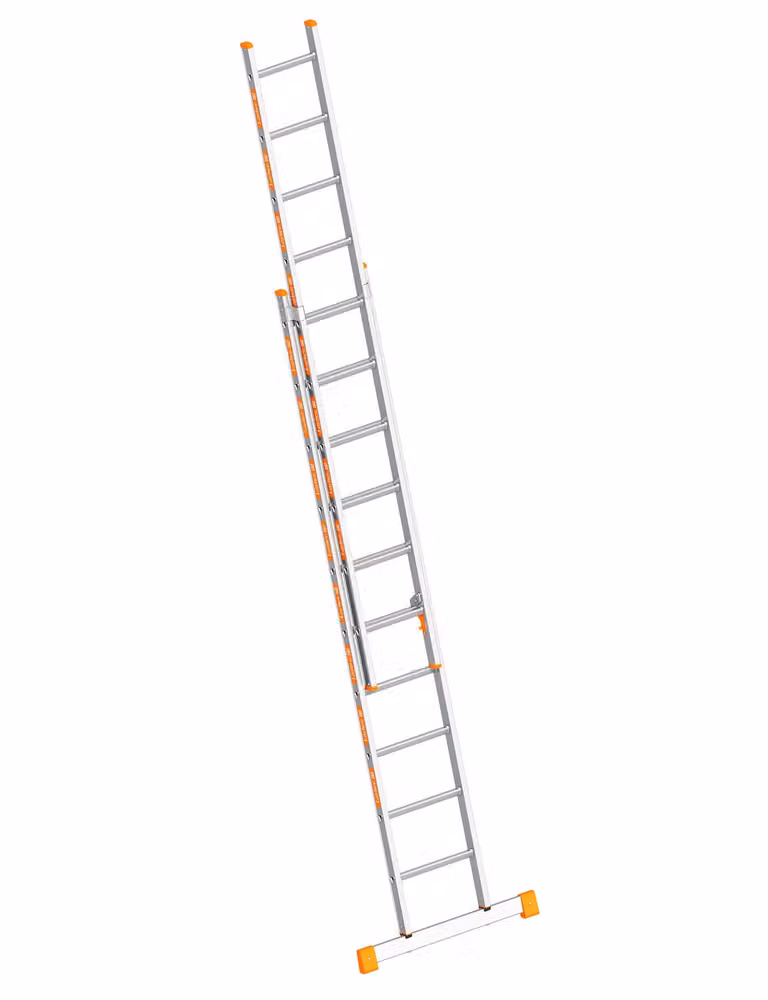 Scala scorrevole in alluminio Layher, 2 pezzi, 2 x 10 pioli