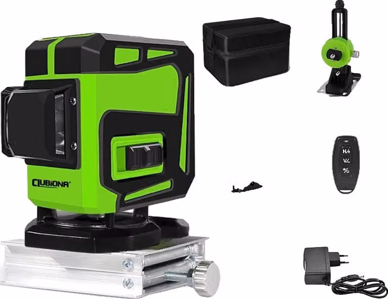 Livella laser a raggio verde, telecomando, alta visibilità, IE12C