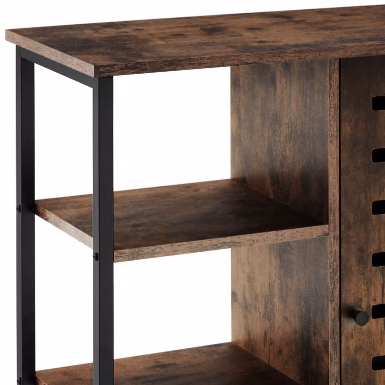 Credenza in stile industriale TecTake GmbH colore marrone con finitura opaca L/P/H: 71 x 32 x 82 cm
