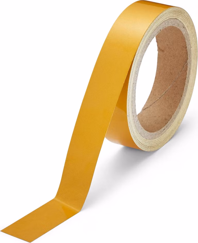 Nastro riflettente standard giallo 25 mm/10 m