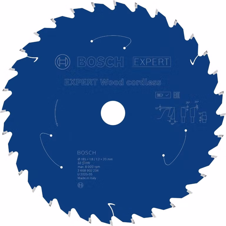 Lama circolare Bosch EXPERT Wood, 185x1,8x20 mm, Z32