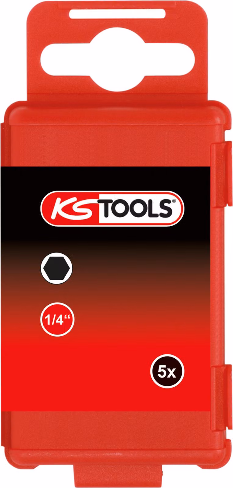 KS TOOLS 1/4" bit esagonale 75 mm 2,5 mm confezione da 5 pezzi - 911.7759