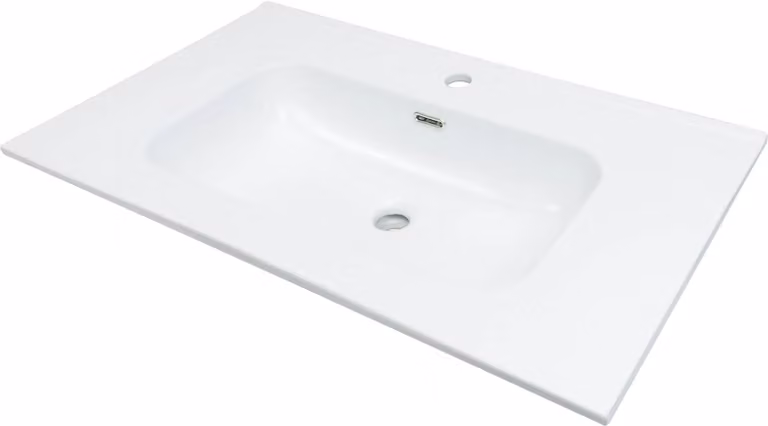 Ceramic recessed washbasin - 80 cm