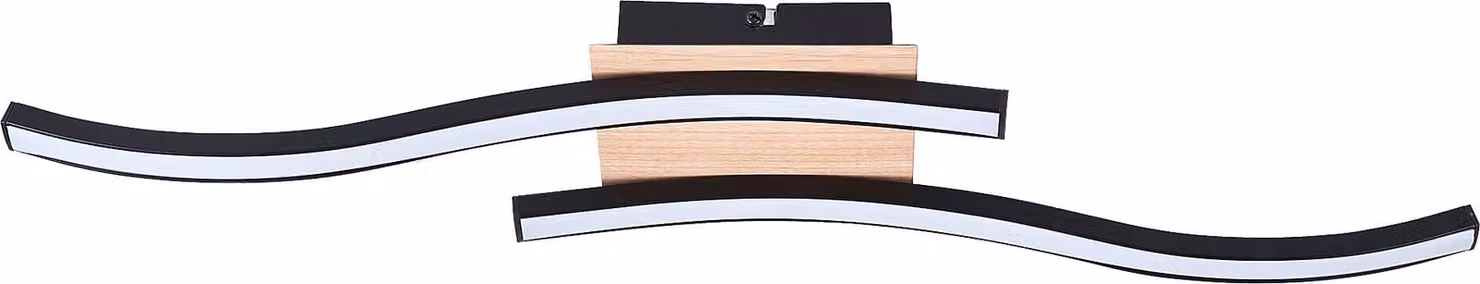 Lampada da soffitto a LED Heimdall 12W 3000K 700lm in metallo nero opaco-bianco, dimensioni: 6,5x55x12 cm, IP20, Rabalux