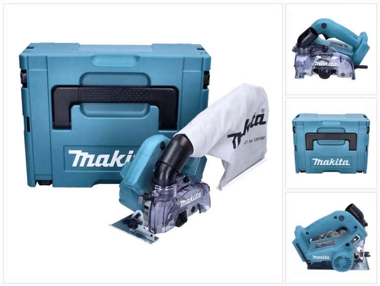 Makita DCC 500 ZJ Sega circolare diamantata a batteria 18 V - 125 mm - Brushless + Makpac - senza batteria, senza caricabatterie
