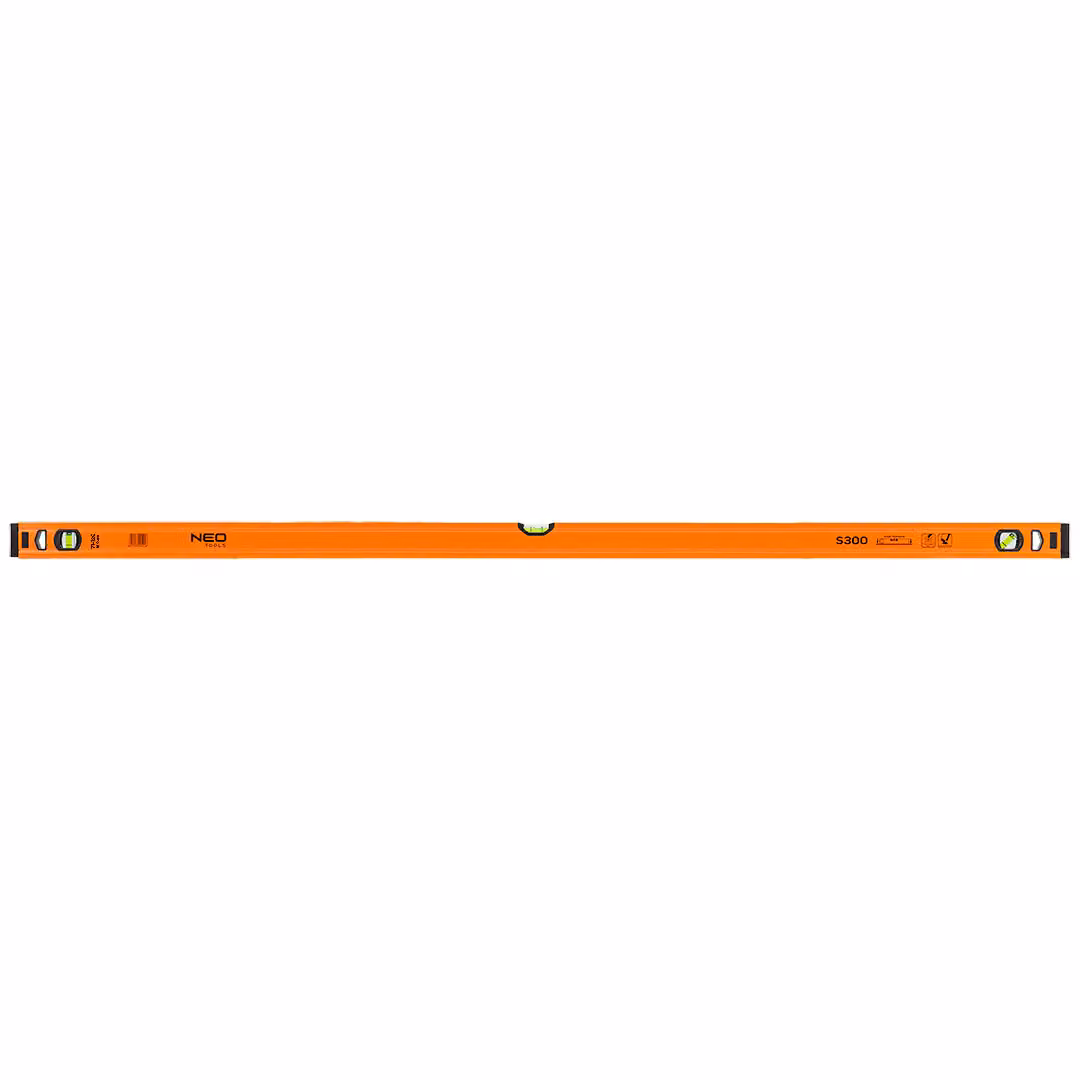 NEO TOOLS Livella in alluminio, fiala protetta, precisione m | Livella in alluminio | 150 cm