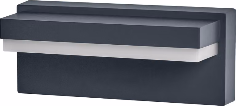OSRAM Endura Style LED a parete Robusto, 12W, 3000K bianco caldo, 1000 lm, IP54, alluminio grigio scuro