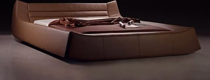 Bett Polster Design Luxus Doppel Hotel Betten Schlaf Zimmer Leder Modern