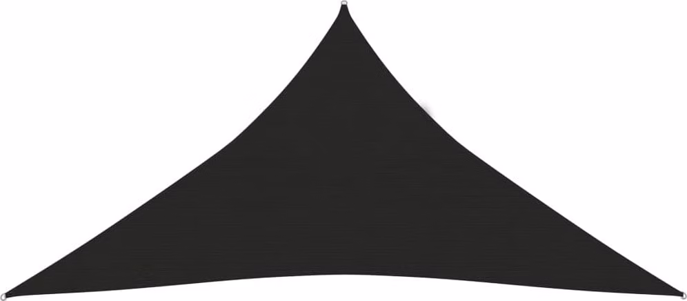 The Living Store Tenda da sole 160 g/m² Nero 5x6x6 m HDPE