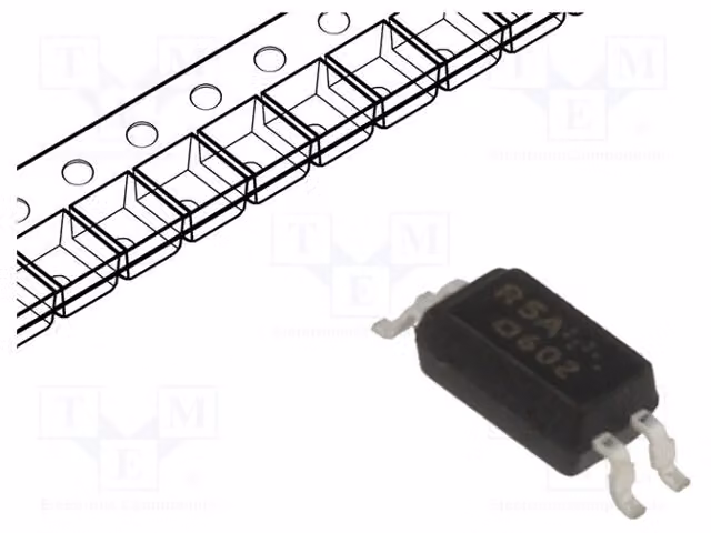 1 optoisolatore SMD, Uce: 70V, modello PS2805A-1-A. Optoisolatore con 1 canale di uscita