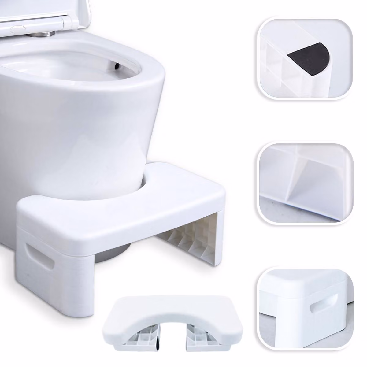 Omgoods - Sedile del water multifunzionale e removibile - WC da squat compatto per uso domestico