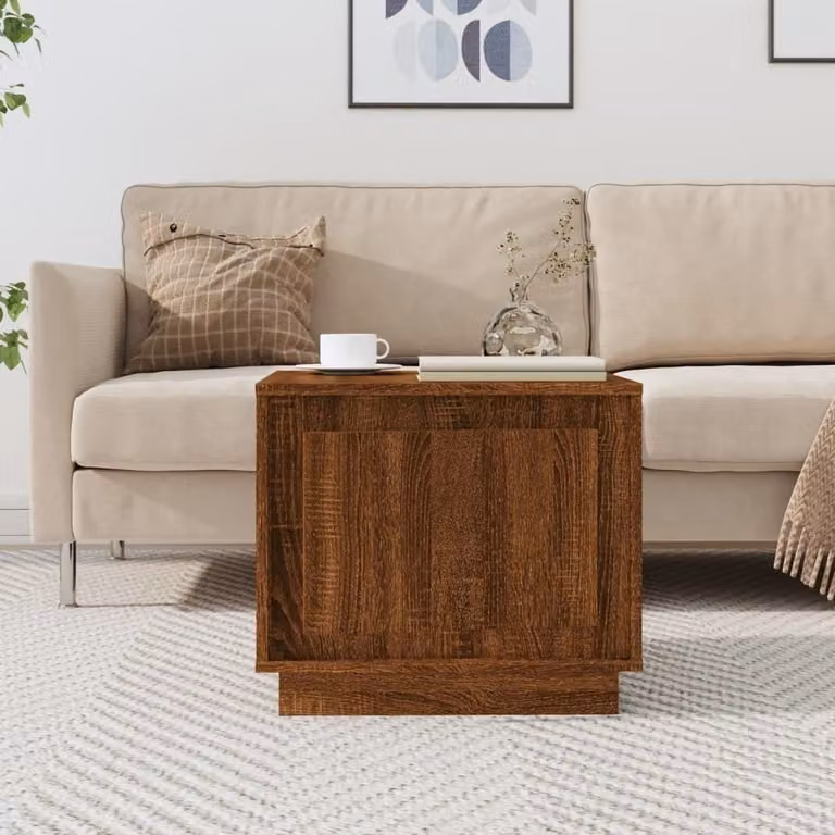 Maison Exclusive - Tavolino da salotto effetto rovere marrone 51x50x44 cm Materiale ligneo