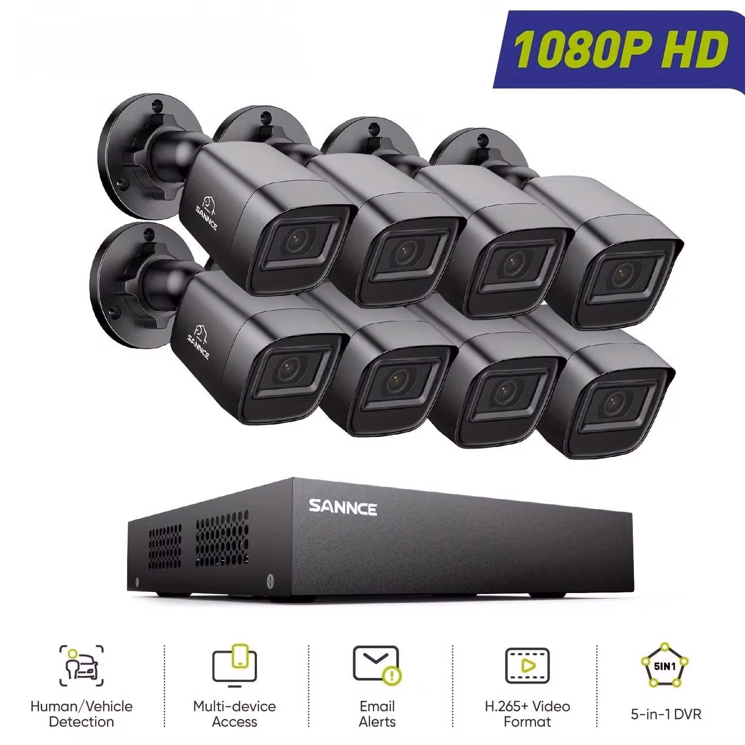 Kit di telecamere di sicurezza - Telecamera di sicurezza - Sistema di videosorveglianza - Sistema di videosorveglianza a circuito chiuso (CCTV)