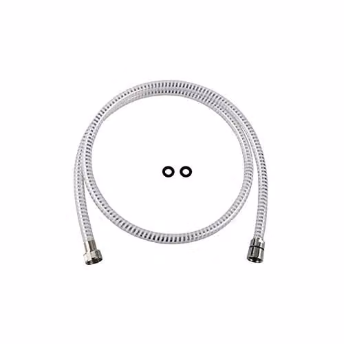 Flessibile plastica rinforzata, cromato/bianco lungh.150mm
