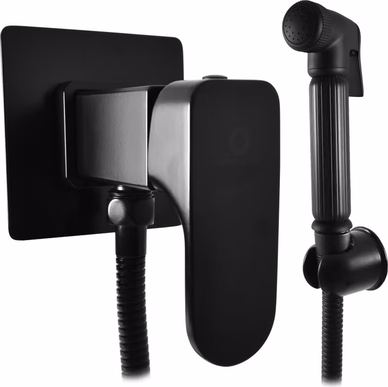 Slezák-RAV: Miscelatore per bidet da incasso nero opaco YU147/1CMAT