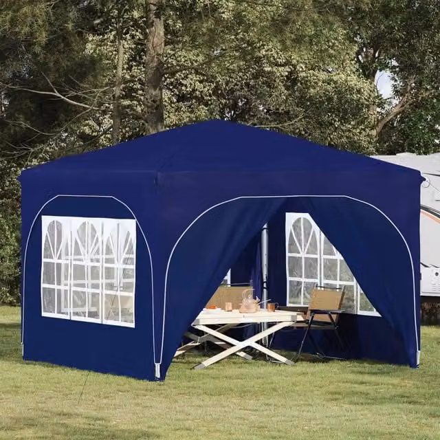 Tenda per feste a pop-up 290 x 290 x 245 cm Blu 42019868