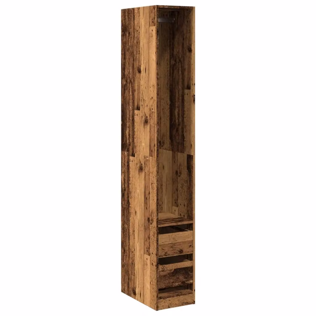 Armadio Legno Antico 30x50x200 cm in Legno Multistrato