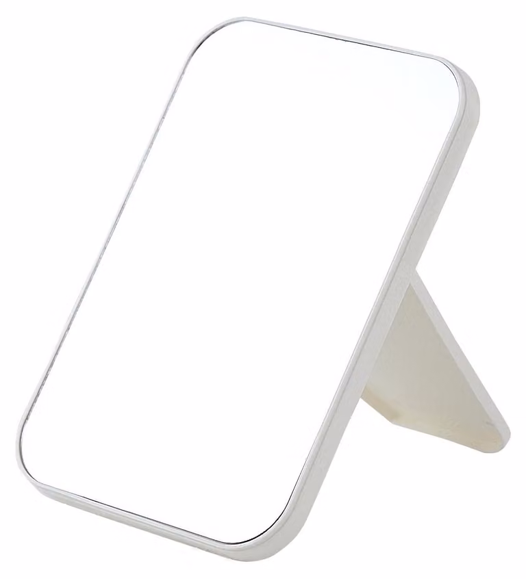Specchio super HD da tavolo, con supporto pieghevole, per un utilizzo a mani libere