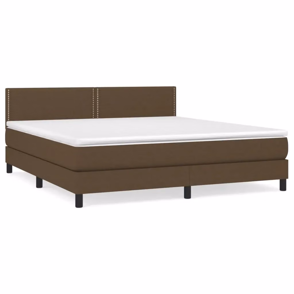 Letto Ibrido con Giroletto a Molle e Materasso vidaXL, Marrone e Bianco, L/P: 180 x 200 cm – 2