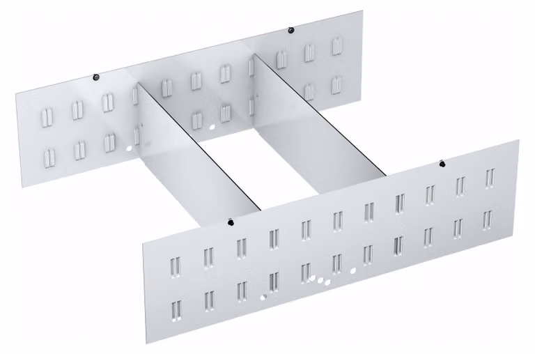 Set di piastre divisorie 161T-179N/4H, 4 pezzi