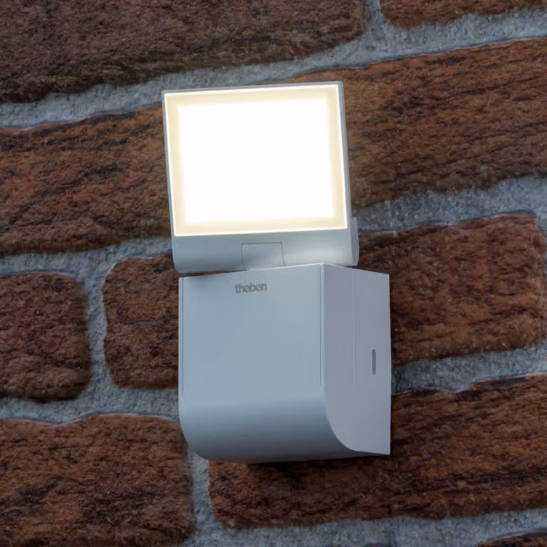 Theben Applique da esterni a LED theLeda S8-100L, Bianco / Opale, Plastica, Applique LED da esterni