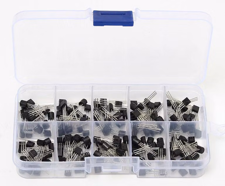 Set di transistor, 200 pezzi, 10 valori, modelli S8050–MJE13001, confezionati in scatola