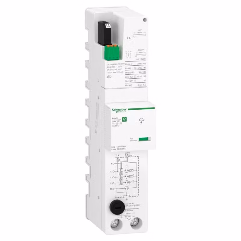 ABN Scaricatore combinato ZP T1 T2 T3 12,5kA TT/TNS 3PN Spgs, tap-off w Sicuro, contatto di segnalazione u R9L22712