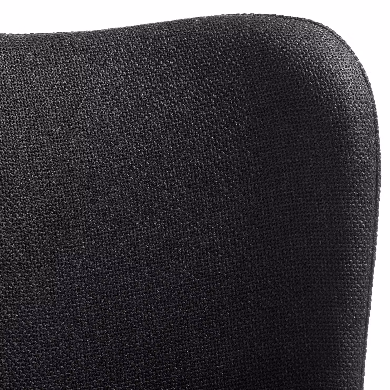 Set di 2 sedie imbottite moderne tectake in tessuto nero per soggiorno e sala da pranzo L/P/H: 54 x 49 x 90 cm – 1