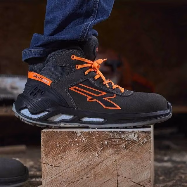 Scarpe Antinfortunistiche Alte U Power S3 in Pelle Colore Antracite Misura 40