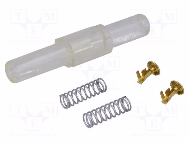 2 connettori cilindrici con fusibili trasparenti, dimensioni 5x20mm e 6,3x32mm. Qualità professionale