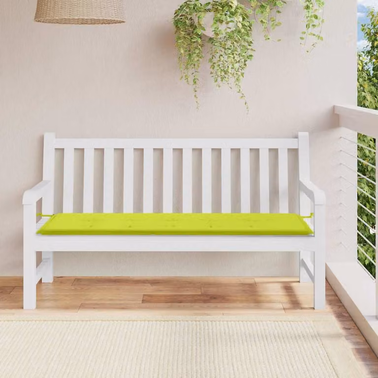 Cuscino per panca vidaXL Verde, L 150 x P 50 x H 3 cm, in tessuto Oxford impermeabile e traspirante