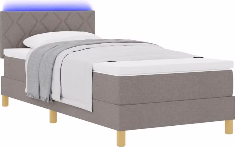 Letto a Sorgente LED con strisce LED Talpa 100 x 200 cm Tessuto
