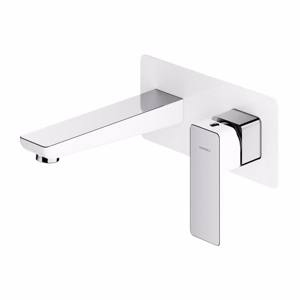 Omnires PARMA PM7415CRB Miscelatore incasso per lavabo, cromato-bianco