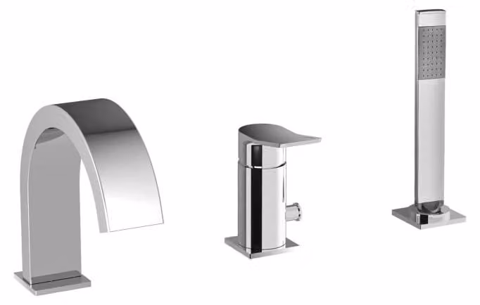 Miscelatore per lavabo a tre fori, modello Value di Steinkamp
