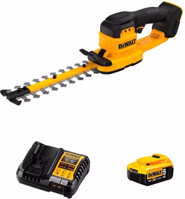 Tagliasiepi DeWALT DCMHT520P1-SK (1 x 5,0 Ah + DCB1104)
