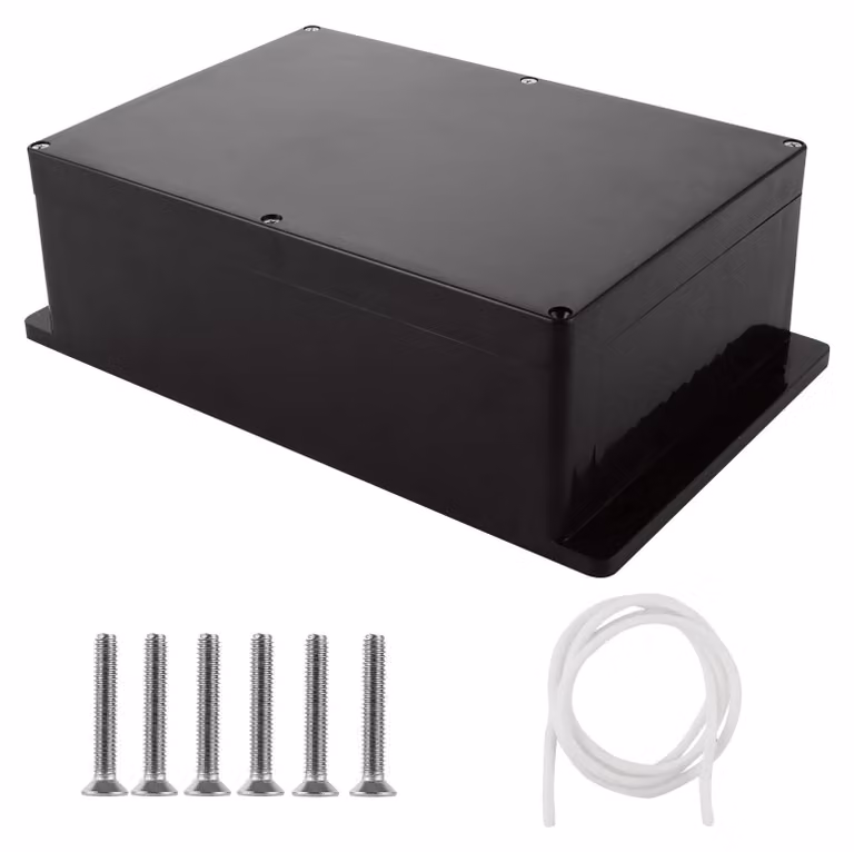 Scatola di derivazione impermeabile IP65, dimensioni 26,3 x 18,2 x 9,5 cm, adatta per uso esterno