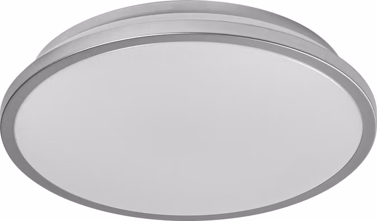 OSRAM ORBIS DUBLIN Plafoniera LED 300mm, argento, 16W, 2000lm, colore della luce bianco caldo, distribuzione della luce molto omogenea, lunga durata, modulo LED installato permanentemente, rotondo, classe di protezione IP20, 3000K