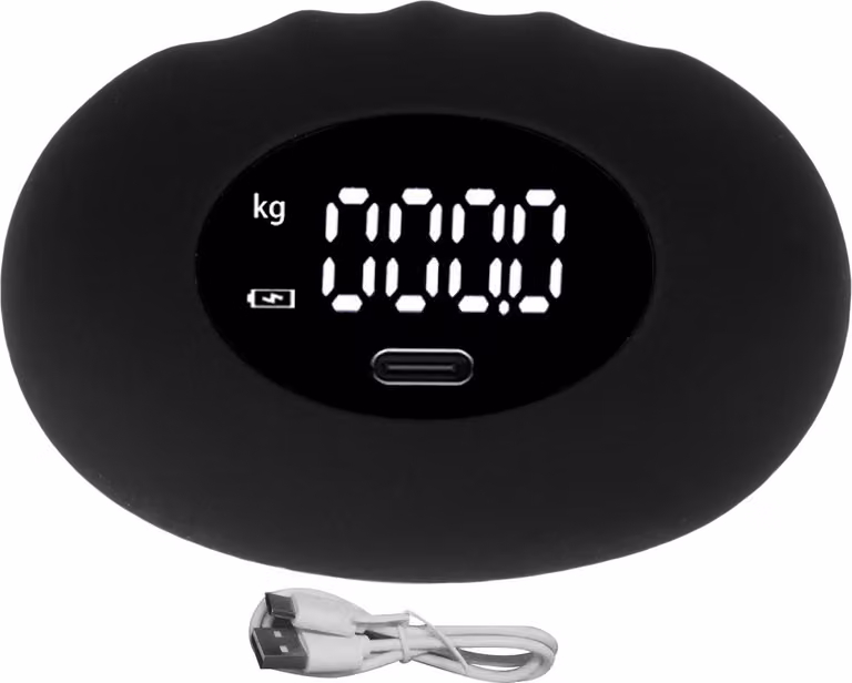 Mano Grip Tester Tester Trainer dinamometro elettronico ricaricabile Finger Palm Strengthener Trainer 180 kg 396 lb Nero kg