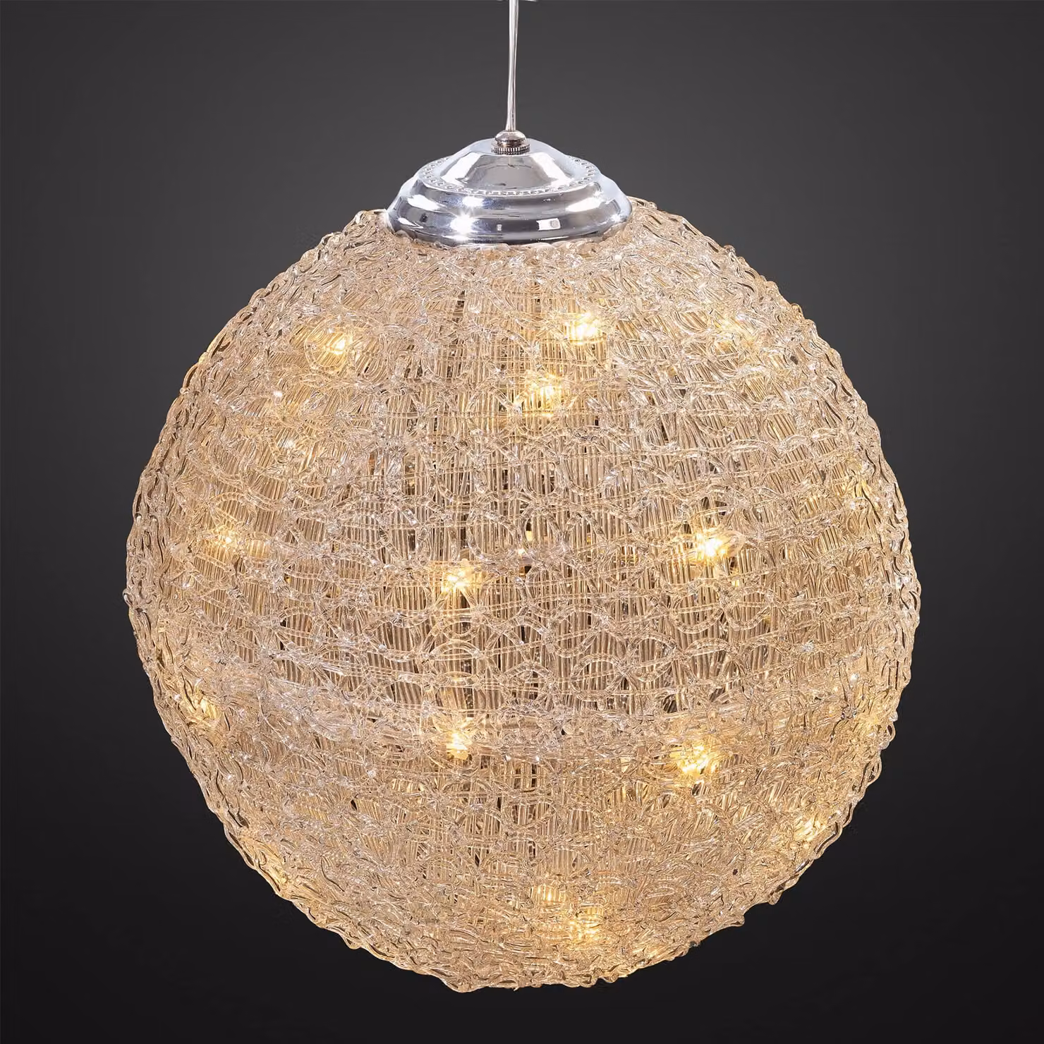 Illuminazione interna a LED, acrilico trasparente, 30x30x30 cm, 40 LED