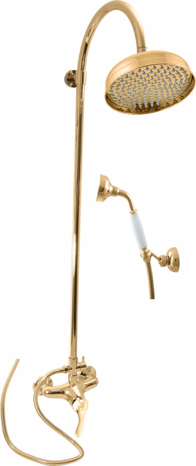 LABE - Sistema doccia con miscelatore, Oro - lucido L081.5/3Z, RAV Slezák