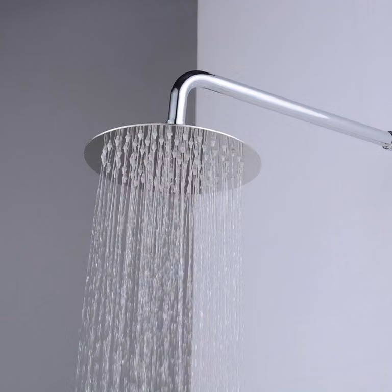 Dailygoods - Soffione doccia a pioggia, 30 cm - Acciaio inossidabile - Soffione con flessibile - Soffione con supporto - Doccia a pioggia - Facile da installare