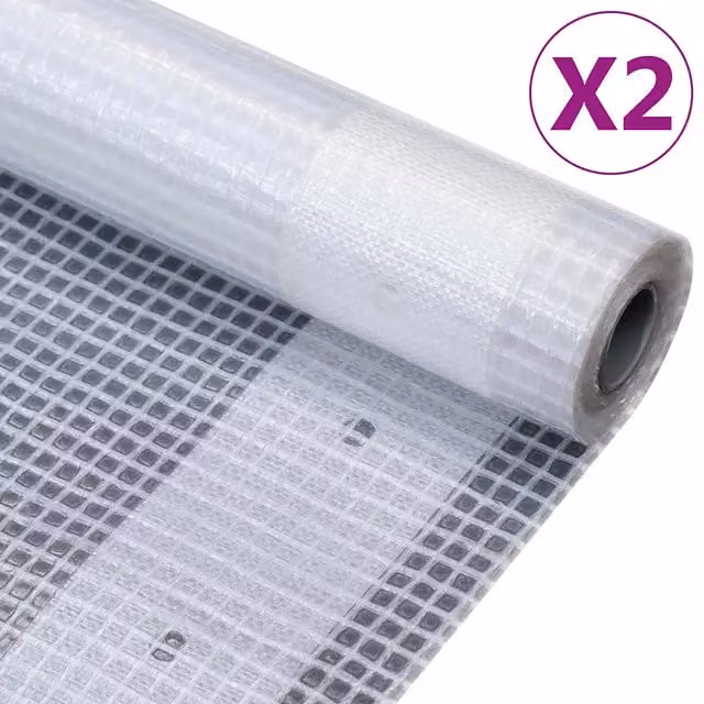 Set di 2 Teloni Leno Videx in plastica bianchi, 260 g/m², L: 200 cm x P: 200 cm