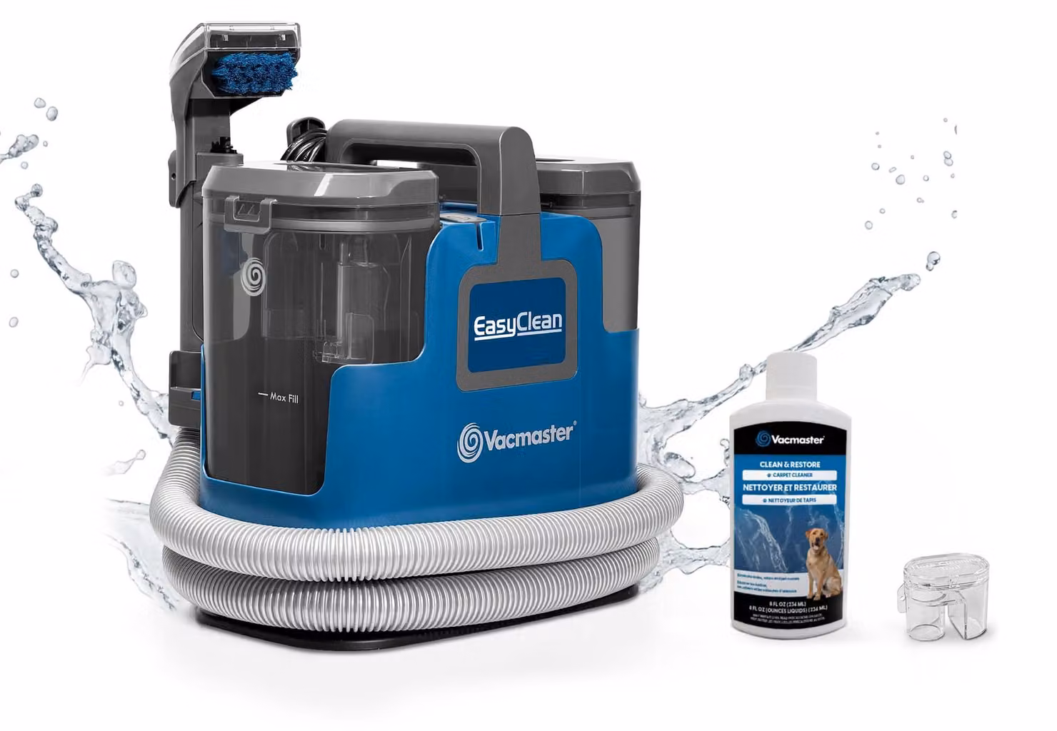 Vacmaster SCB0501 Aspirapolvere, pulitore di tappeti, pulitore di tappezzeria | per divani, tappeti, tappezzeria, auto | aspirapolvere a umido/secco con potente aspirazione, blu