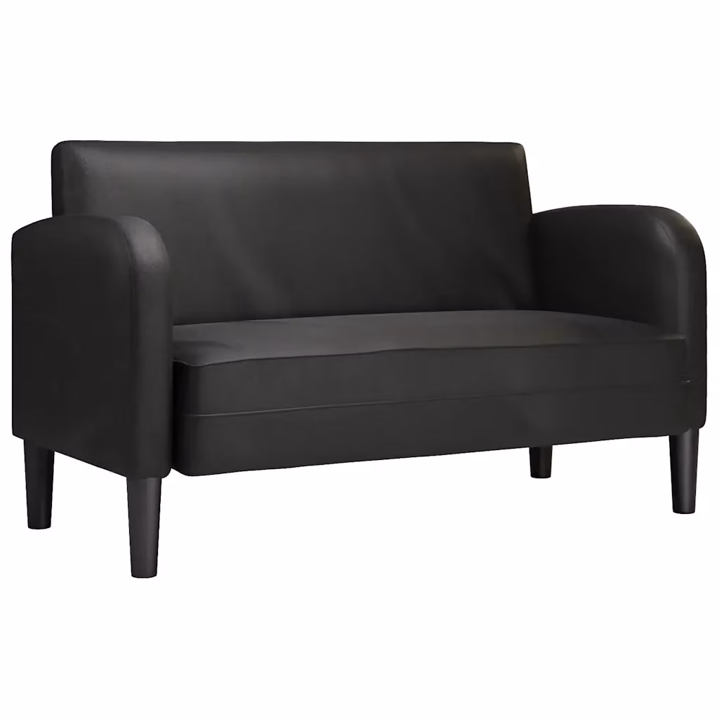 Divanetto moderno vidaXL nero per soggiorno L: 124 cm, P: 70 cm, H: 67 cm – 2